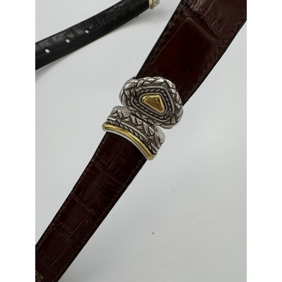 BRIGHTON BELT - REVERSIBLE! - BROWN & Black Sz 26 New - Picture 6 of 15